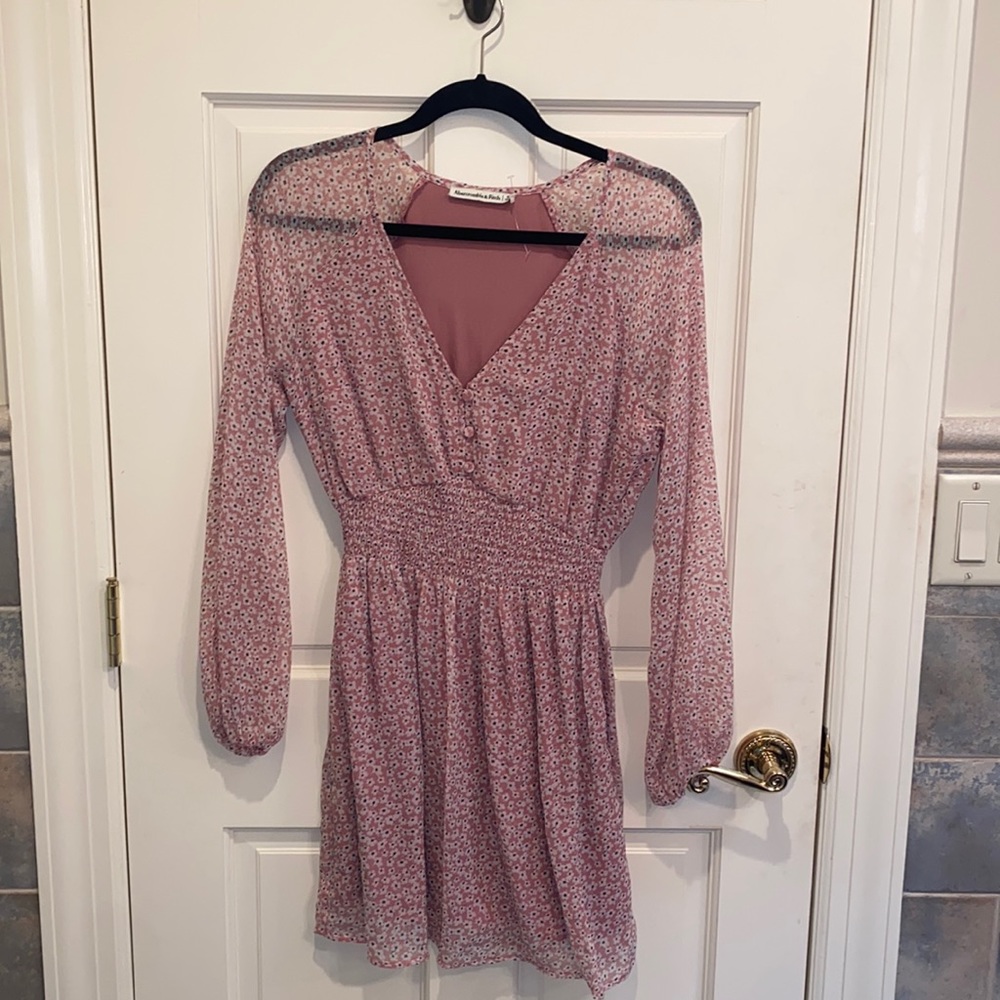 Floral long sleeve dress